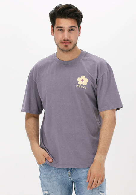 EDWIN T-shirt HANADOROBO IV NATURAL TS en violet - large