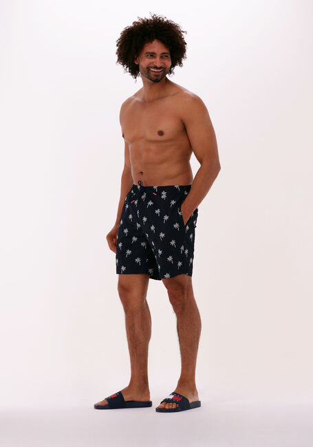 SCOTCH & SODA  RECYCLED POLYESTER EMBROIDERED SWIMSHORT en bleu - large
