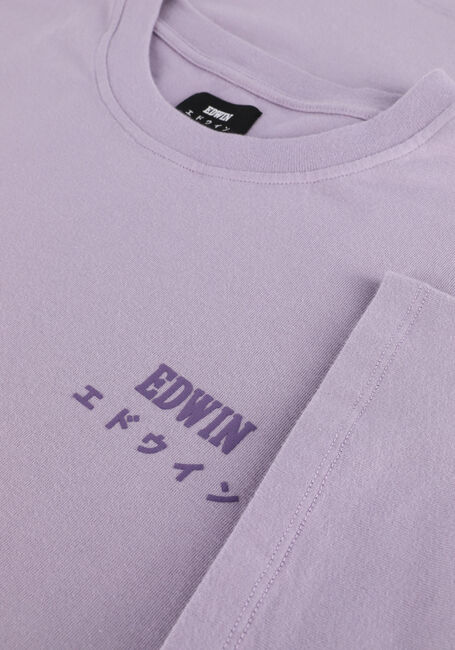 EDWIN T-shirt EDWIN LOGO CHEST TS en violet - large