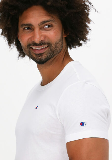 CHAMPION T-shirt SMALL C LOGO T-SHIRT en blanc - large