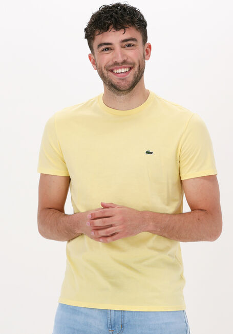 LACOSTE T-shirt 1HT1 MEN'S TEE-SHIRT 1121 en jaune - large