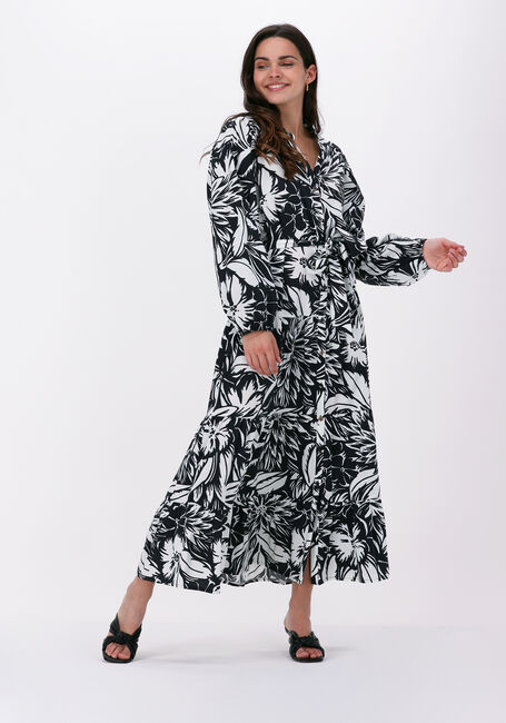 SUMMUM Robe maxi DRESS TWO TONE FLOWER en noir - large