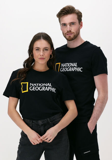 NATIONAL GEOGRAPHIC T-shirt UNISEX T-SHIRT WITH BIG LOGO en noir - large